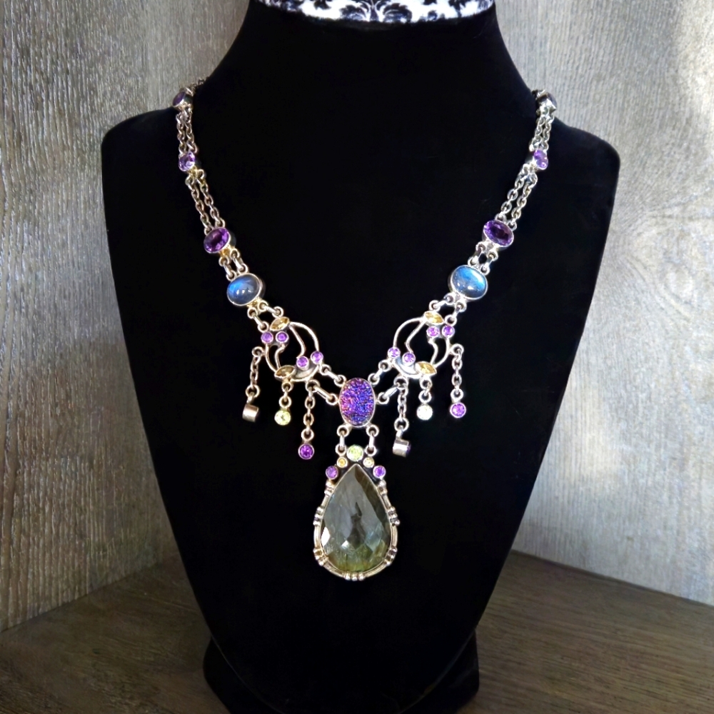 Nicky Butler RAJ COLLECTION LIMITED EDITION 925 Sterling Silver Necklace Vintage